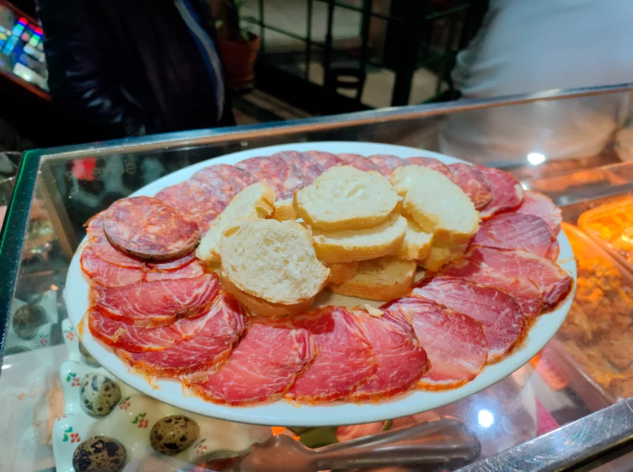 plato de embutido ibérico